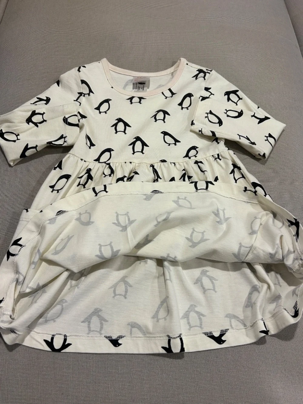 Hanna Andersson Cotton Penguin Dress Toddler Girls Size 3